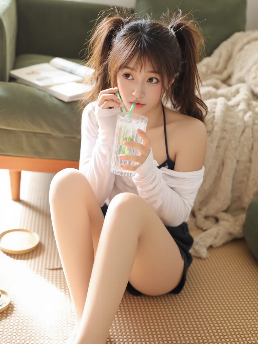 🌿夏日清新｜柠檬水女孩的慵懒午后🌞
