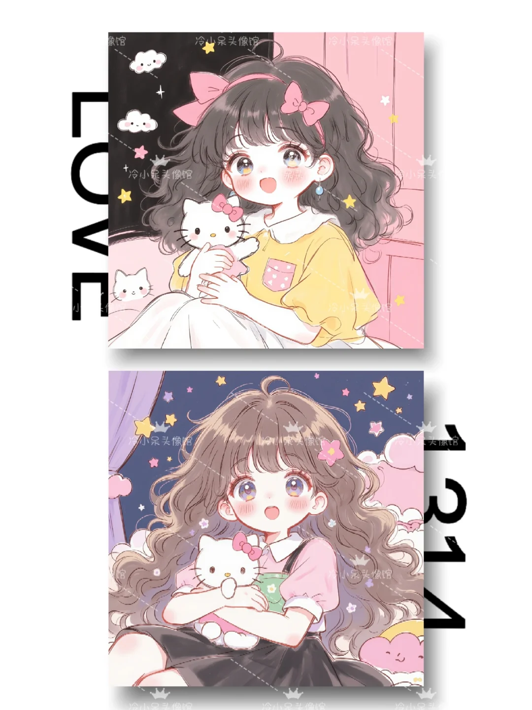 女生头像︳˶>ᴗoಣ🌸可爱卡通闺蜜头像