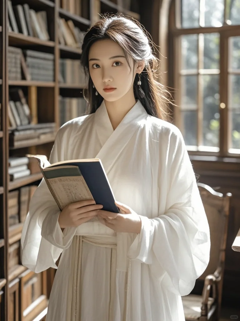 美女壁纸︳书卷气浓郁的古风佳人🌹