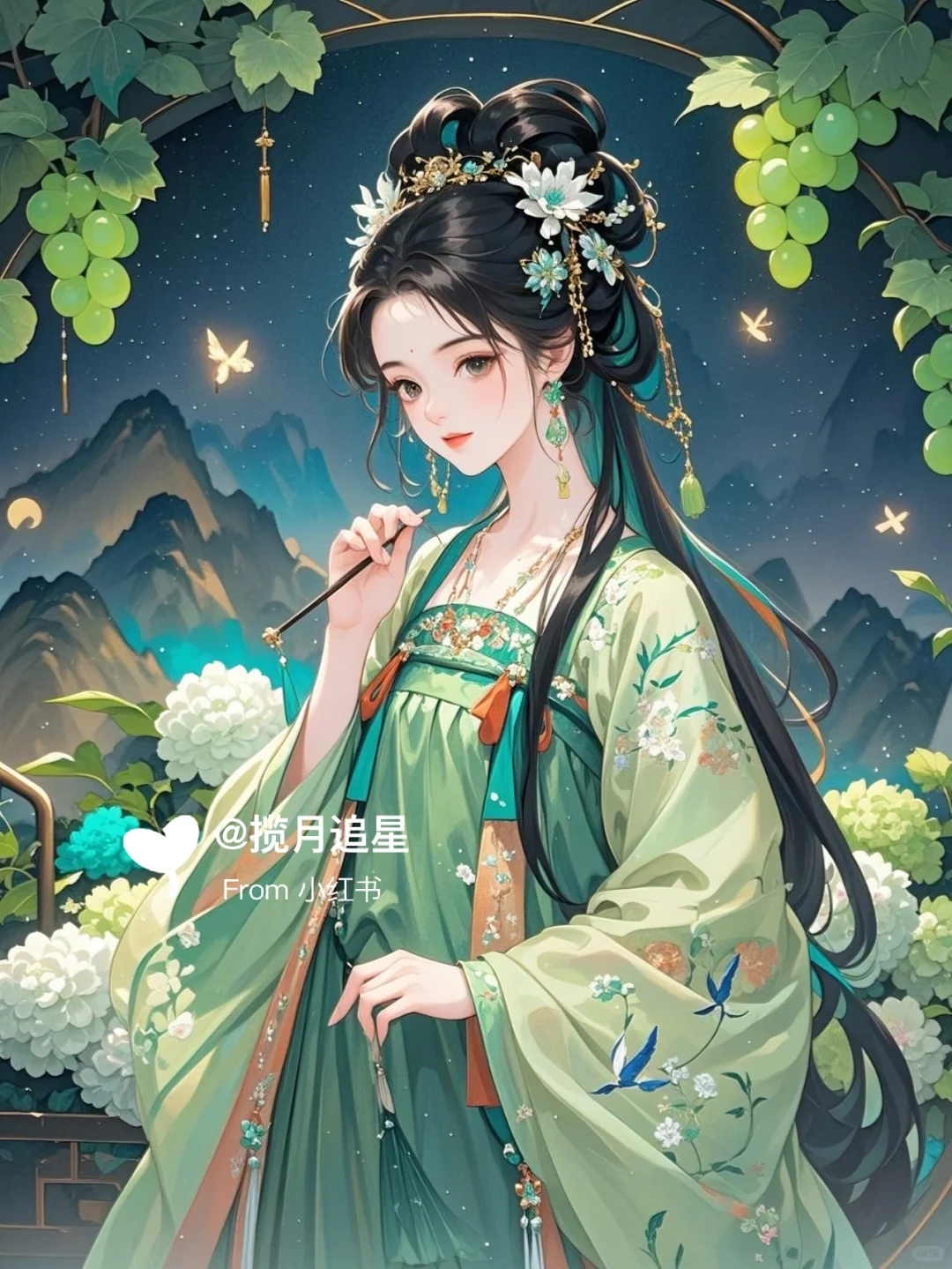 绿绣夏夜，萤舞恋曲