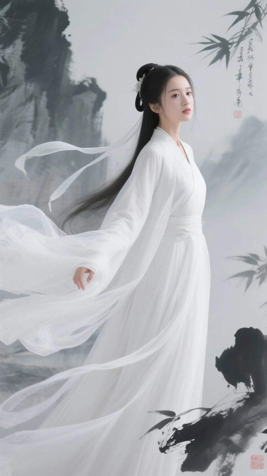 白色主打一个仙