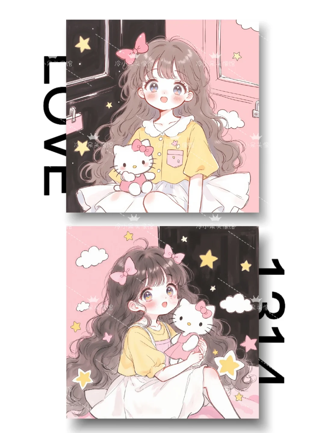 女生头像︳˶>ᴗoಣ🌸可爱卡通闺蜜头像