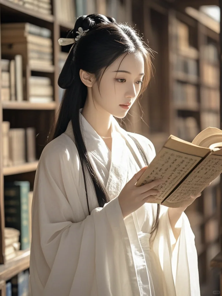 美女壁纸︳书卷气浓郁的古风佳人🌹