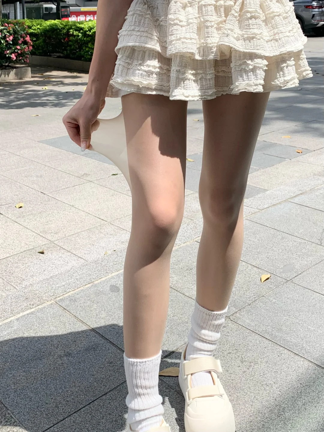 姐妹们，超自然的光腿神器上身图来了！