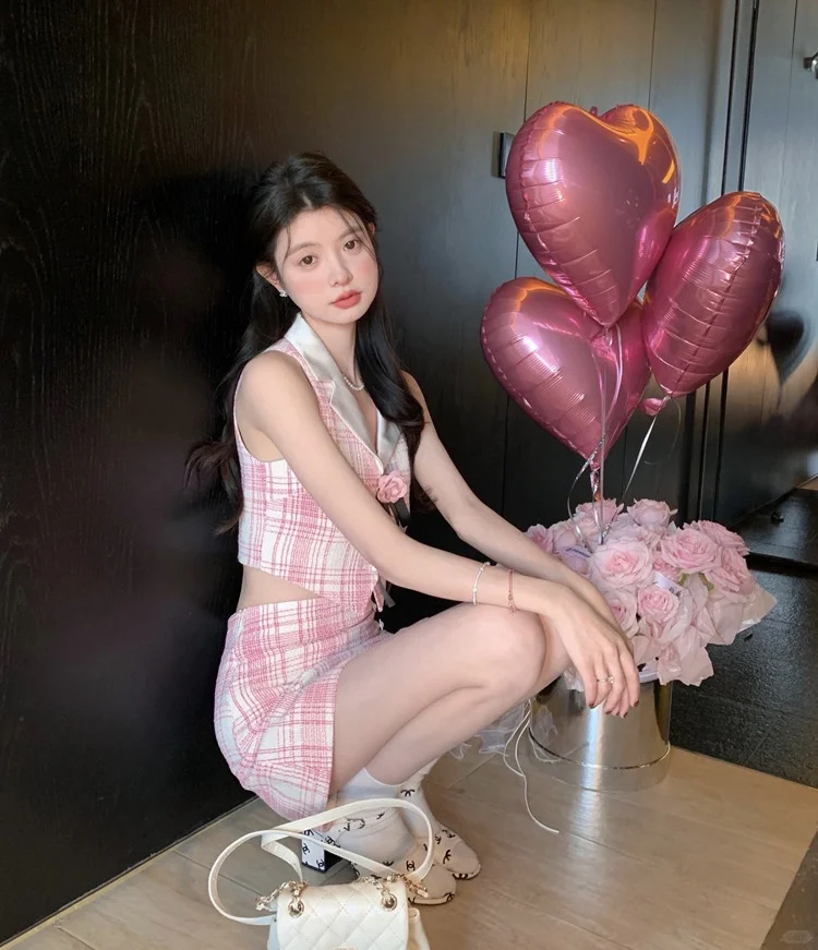 公主的粉色系穿搭💗