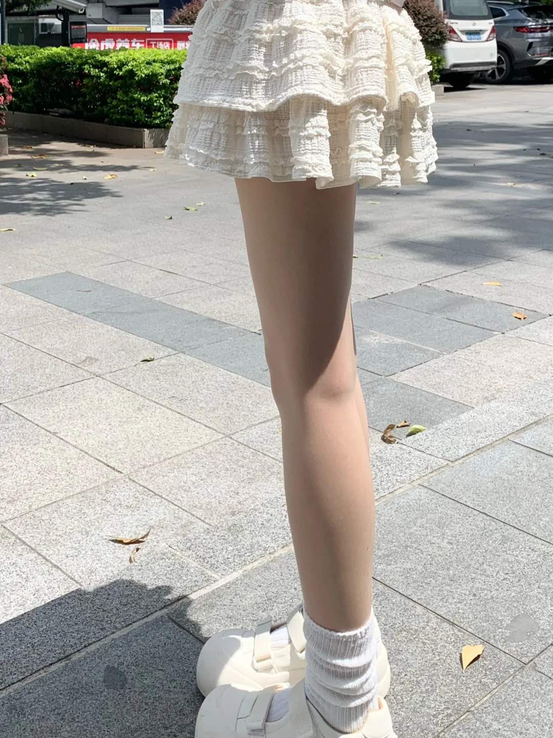 姐妹们，超自然的光腿神器上身图来了！
