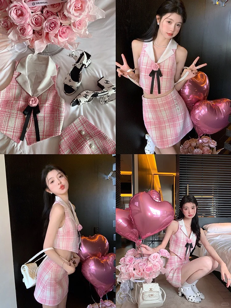 公主的粉色系穿搭💗
