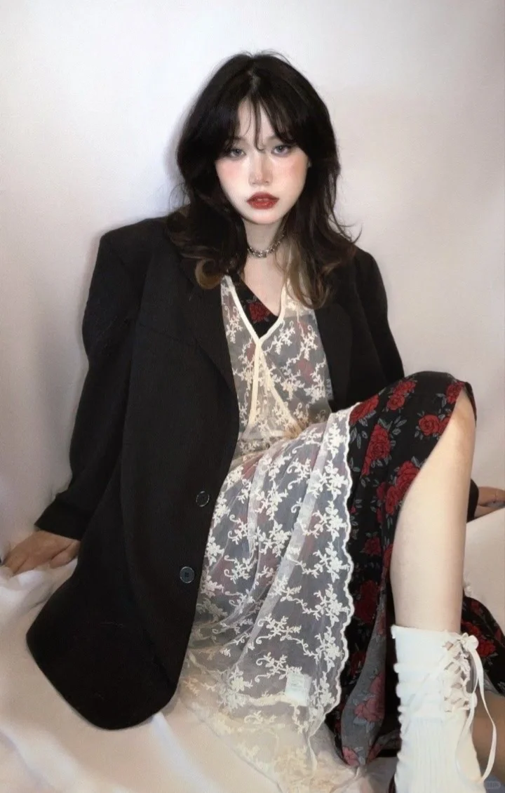 时装杂志ins风穿搭！🖤