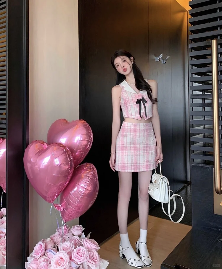 公主的粉色系穿搭💗