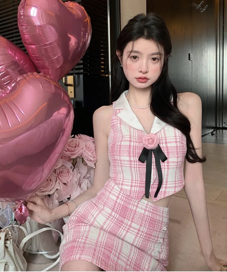 公主的粉色系穿搭💗
