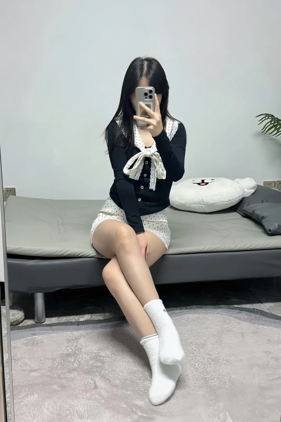 蝴蝶结蕾丝袜、真的好喜欢这种甜甜的感觉