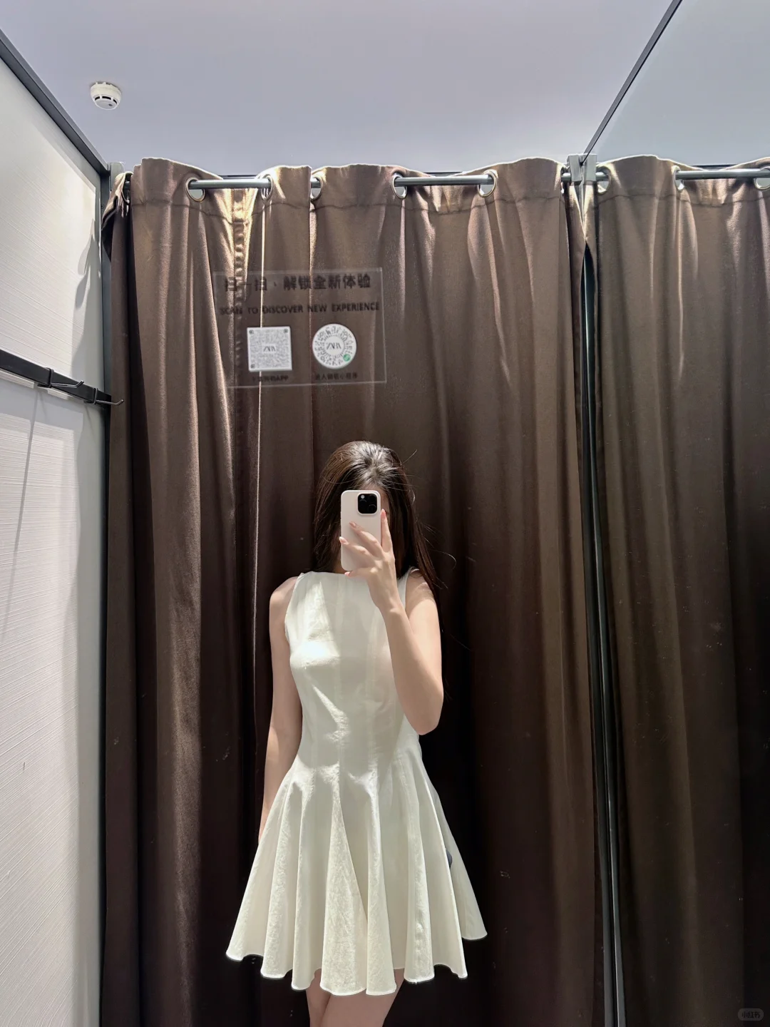 Zara小白裙 这是我最喜欢的裙摆