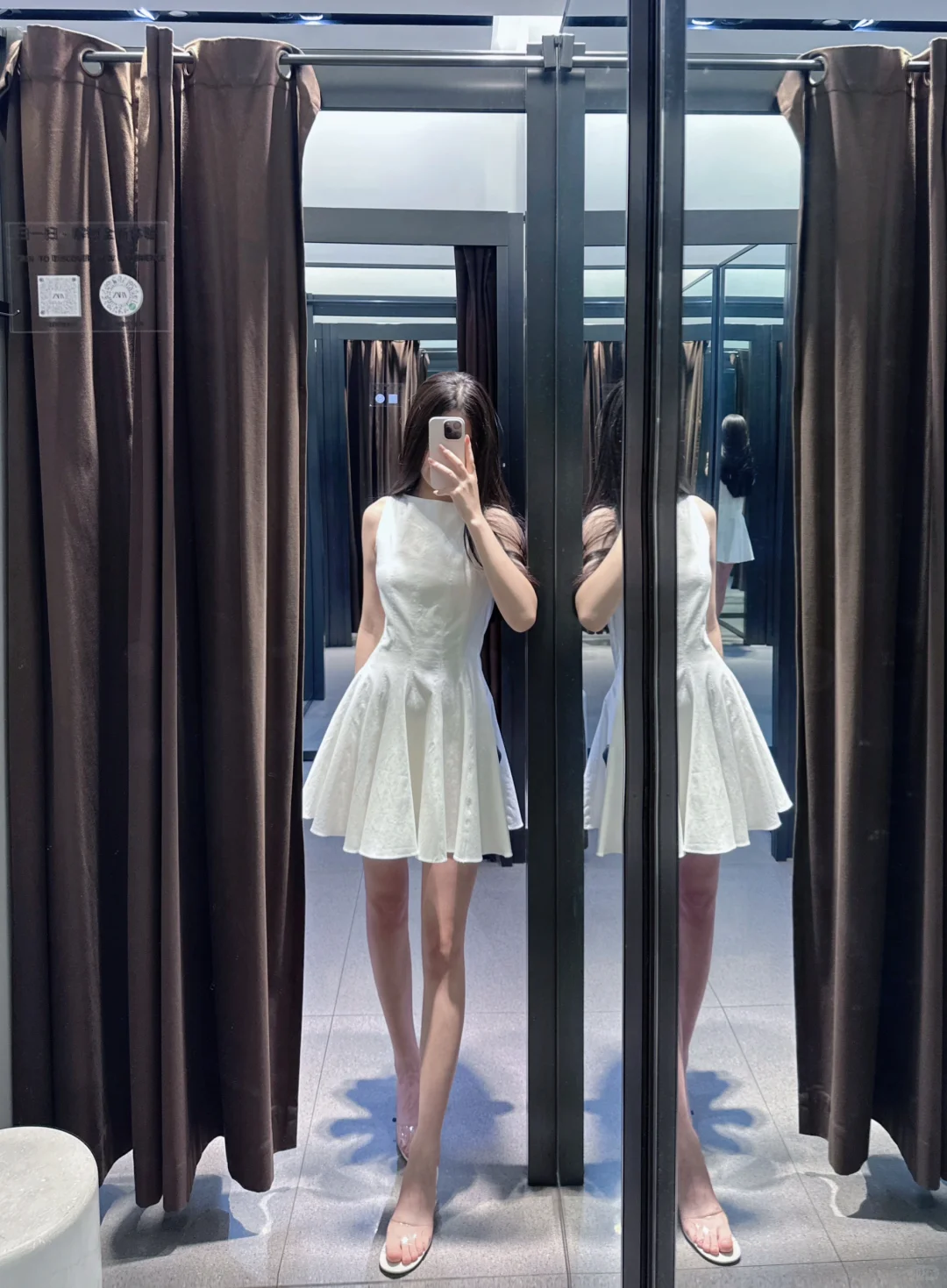 Zara小白裙 这是我最喜欢的裙摆