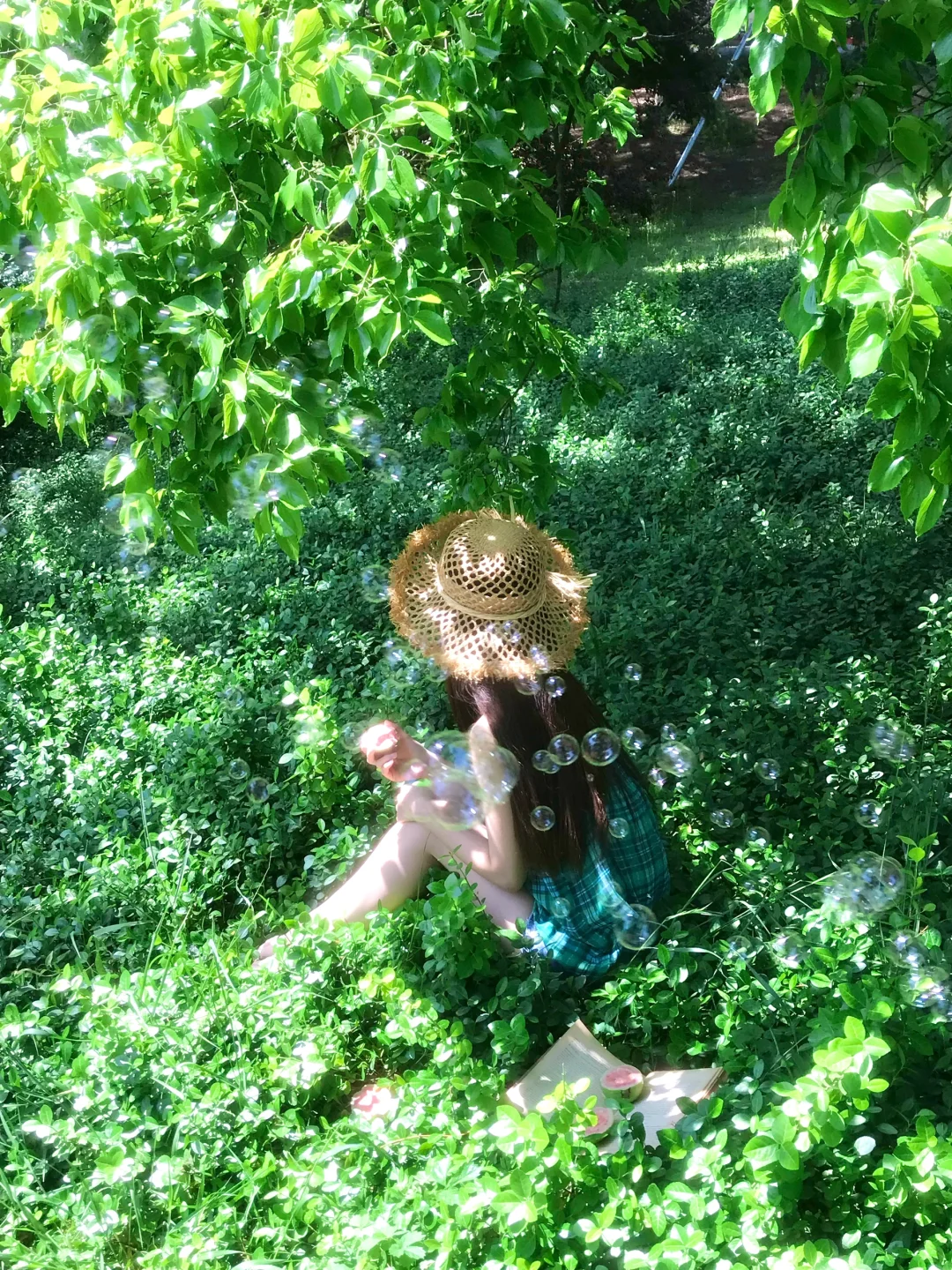 “少女的心事散落在绿荫里”🍃