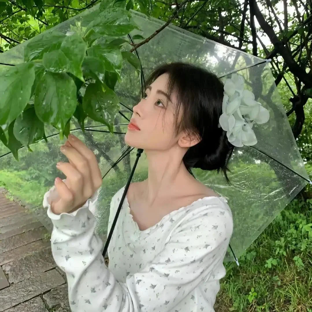 𝙒𝙚𝘾𝙝𝙖𝙩｜绿色森系女生头像