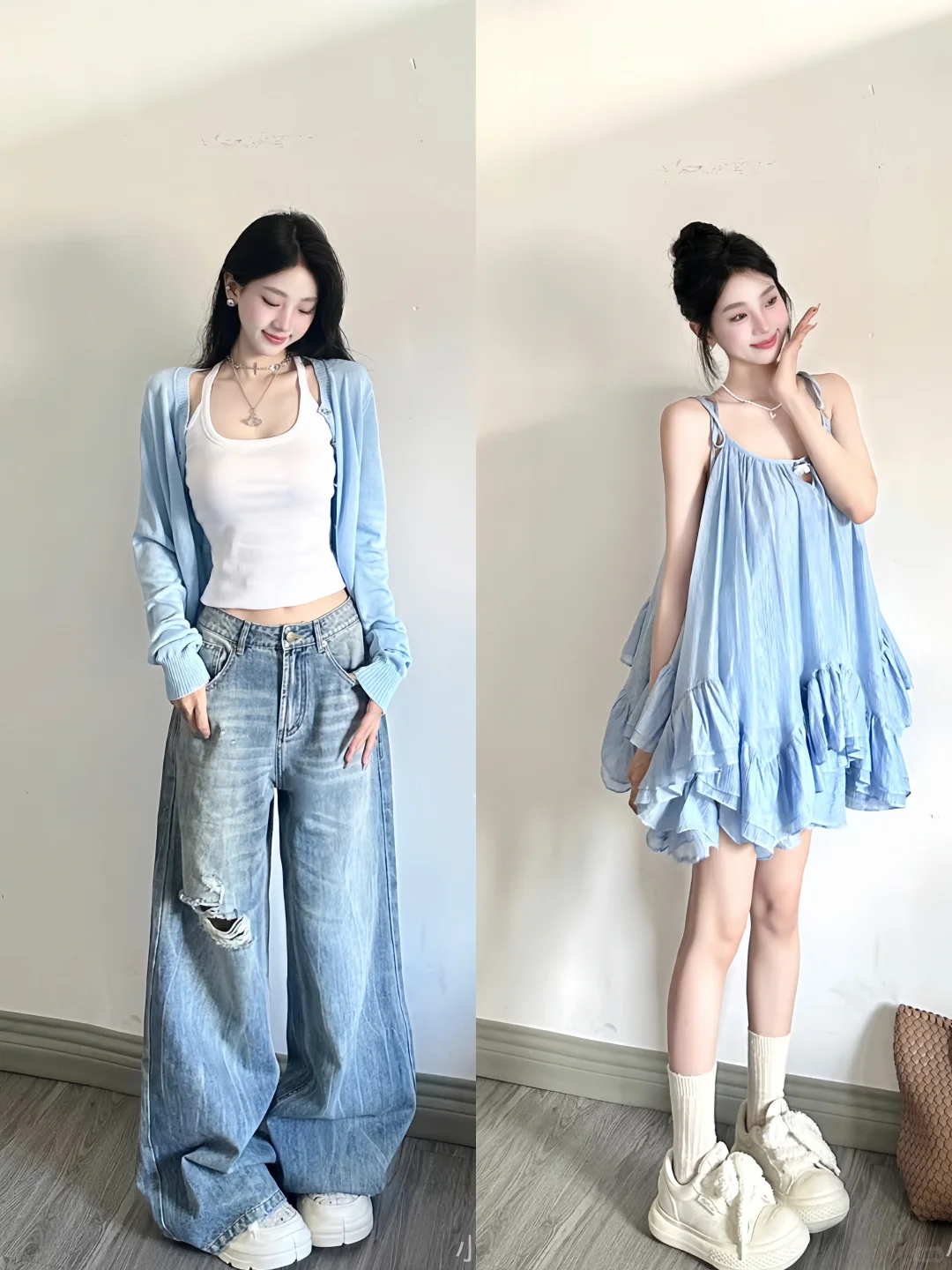 2⃣️0⃣️套🫧｜蓝色系少女穿搭🔗