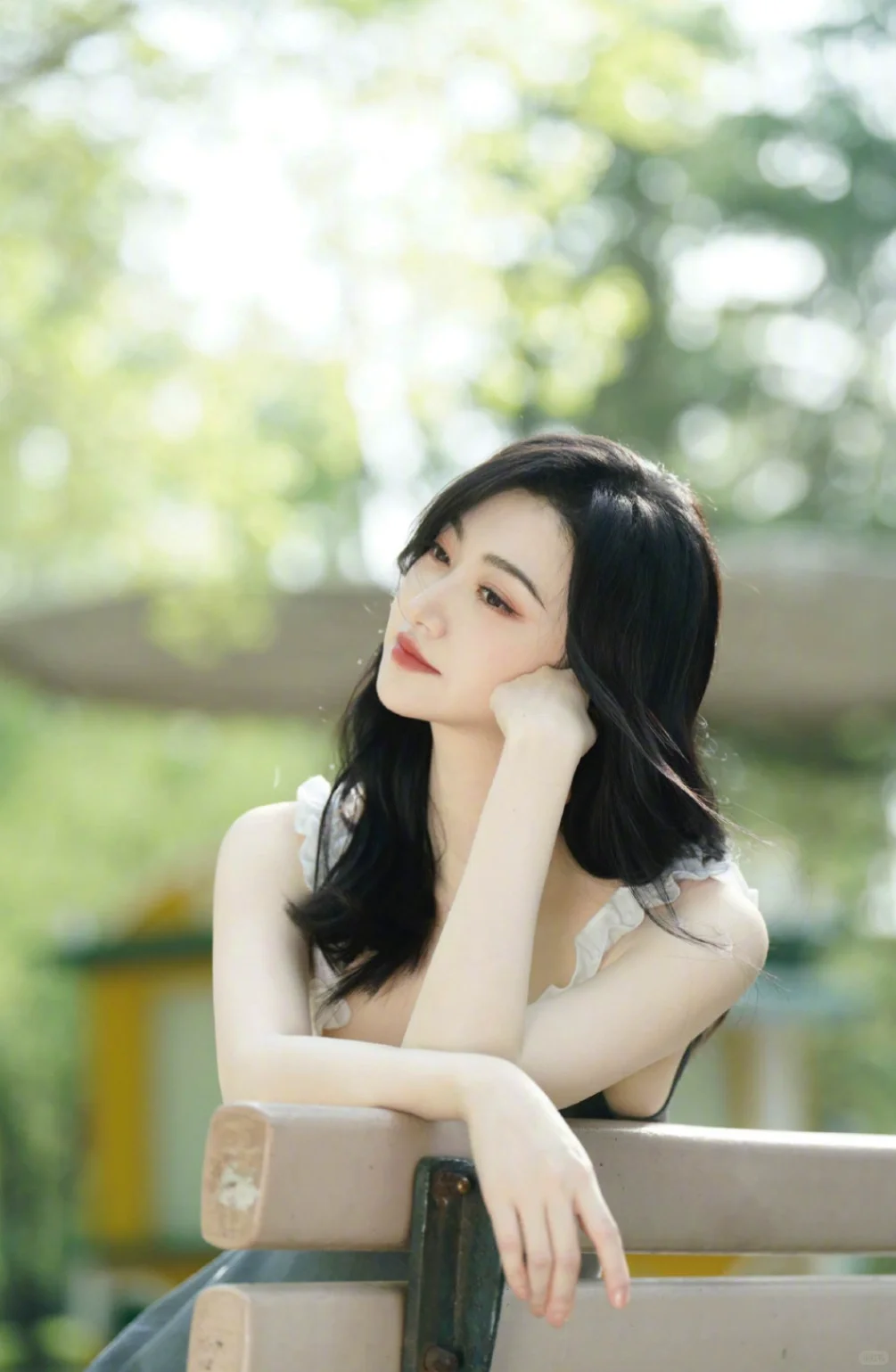 景甜|夏日清新连衣裙，甜系氛围感拉满