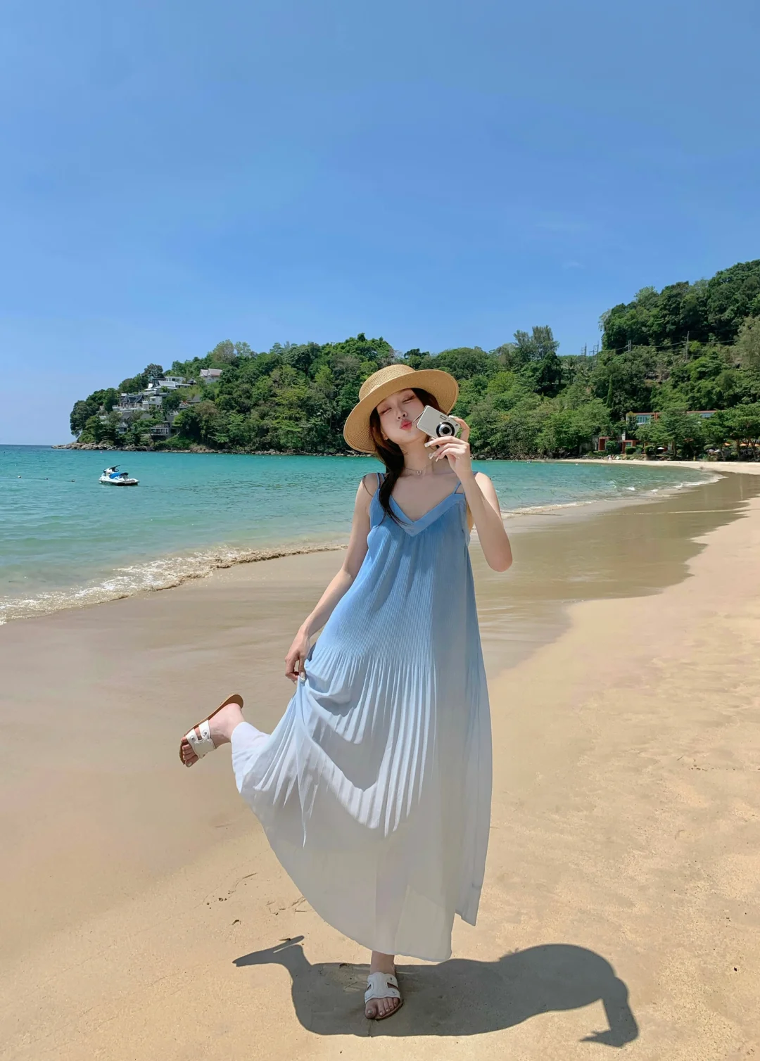 太爱这个海滩裙了！🏖️