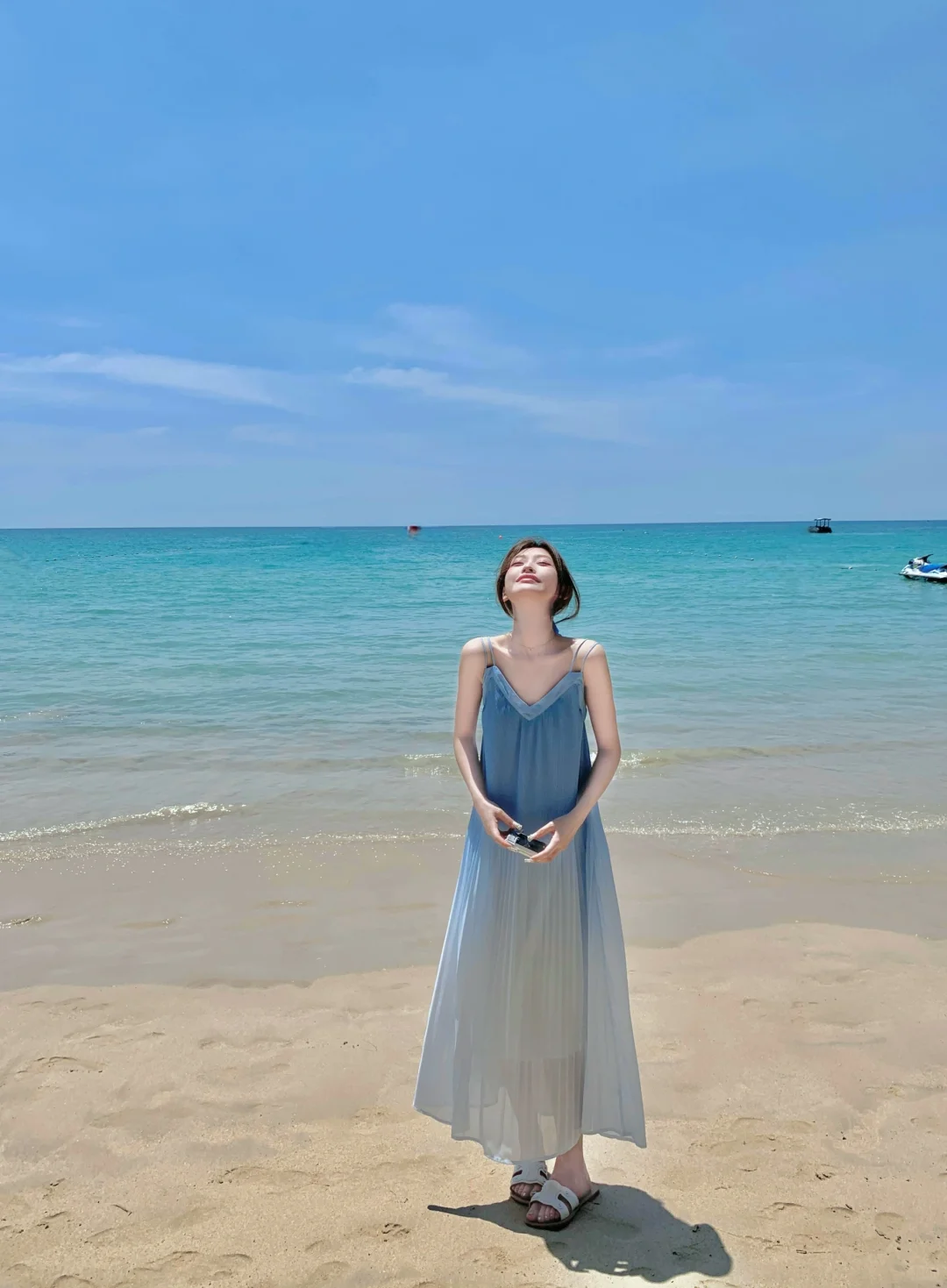 太爱这个海滩裙了！🏖️