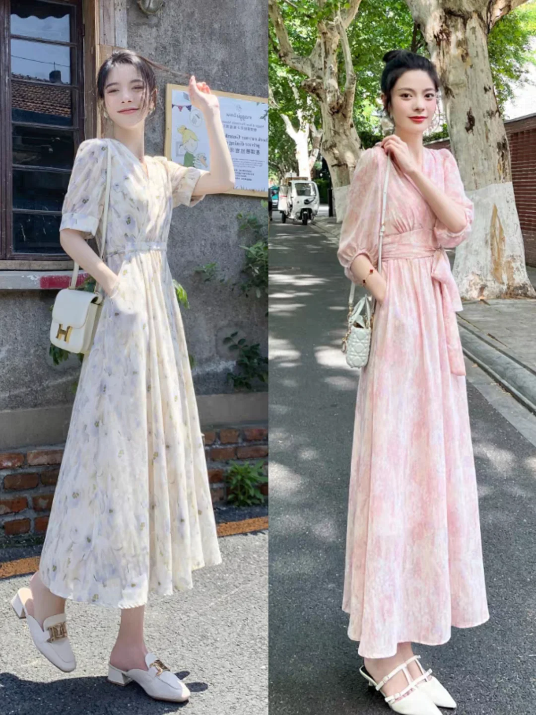夏季胯宽的女生连衣裙优雅显瘦又修身穿搭技
