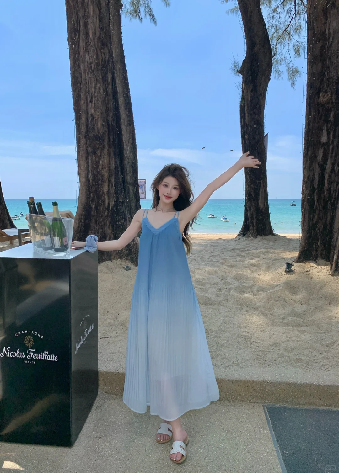 太爱这个海滩裙了！🏖️