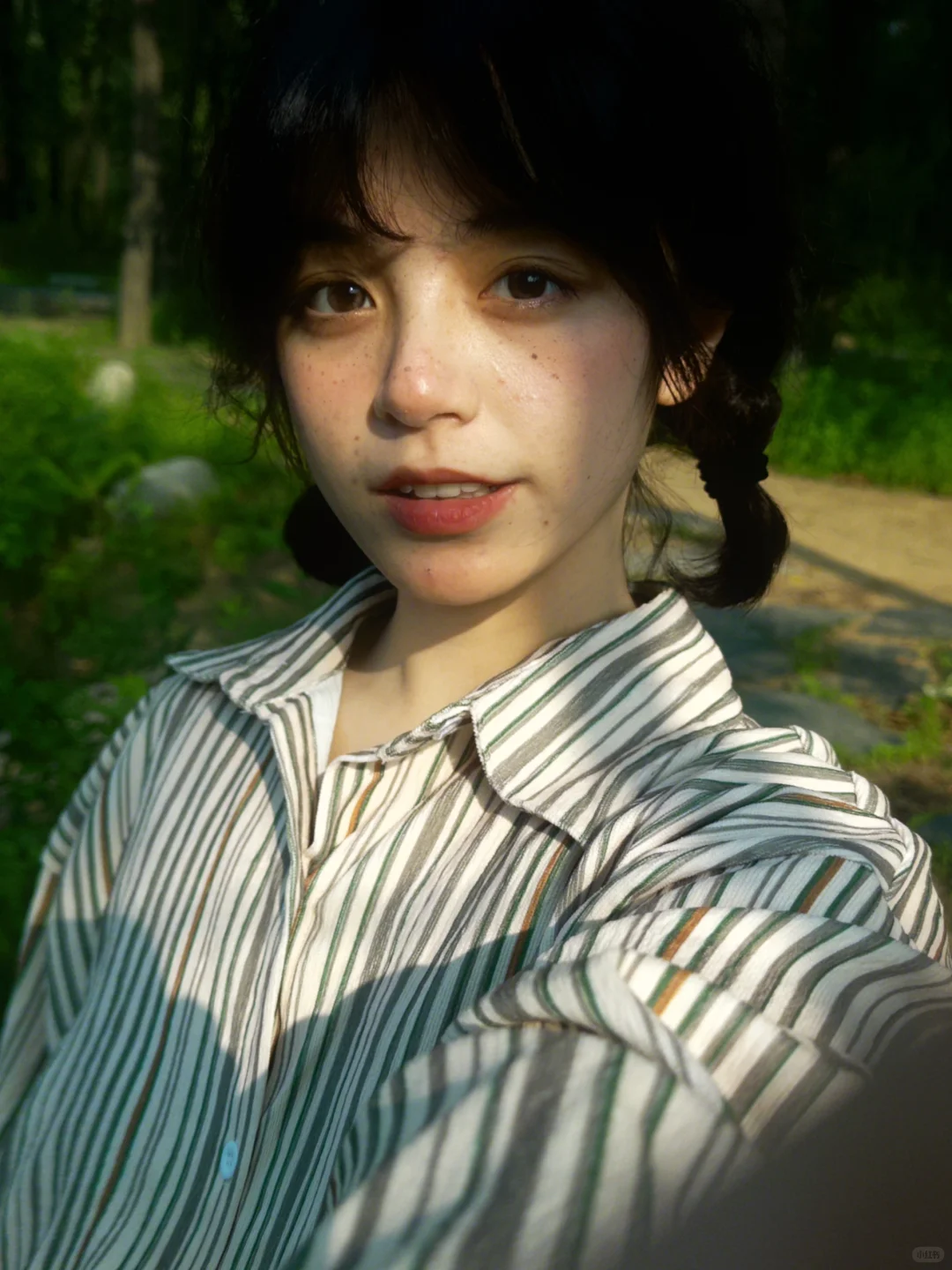 雀斑and麻花辫