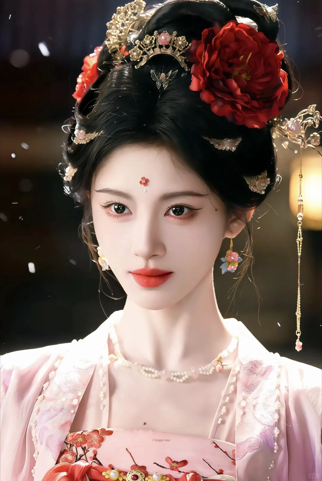 #鞠婧祎眼前一亮的古风妆造🌸