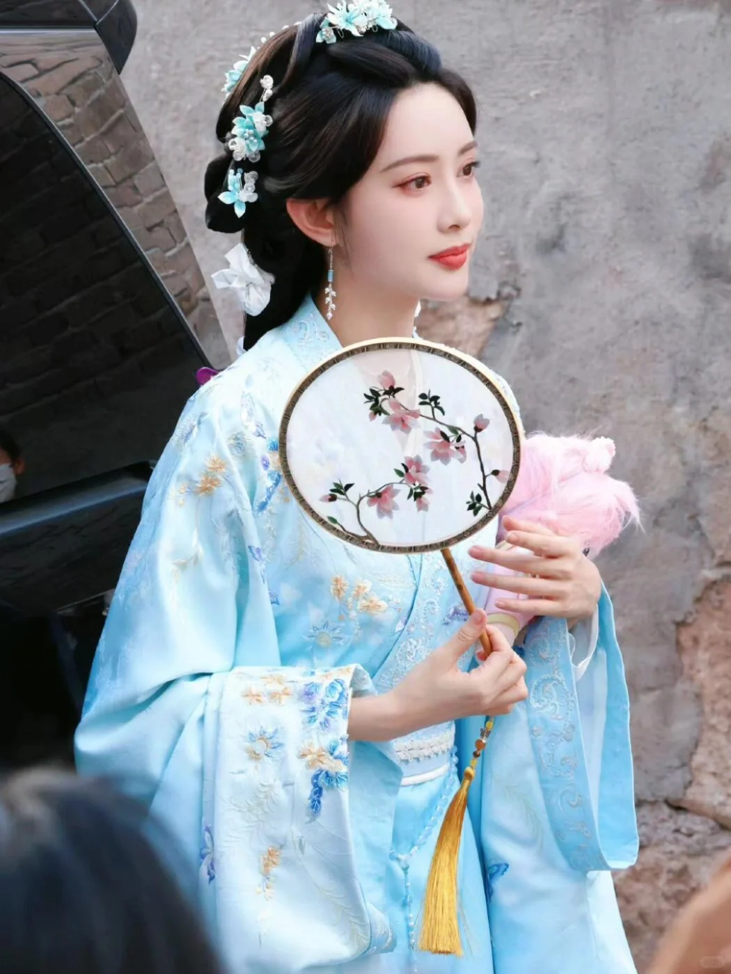 女明星蓝色古装