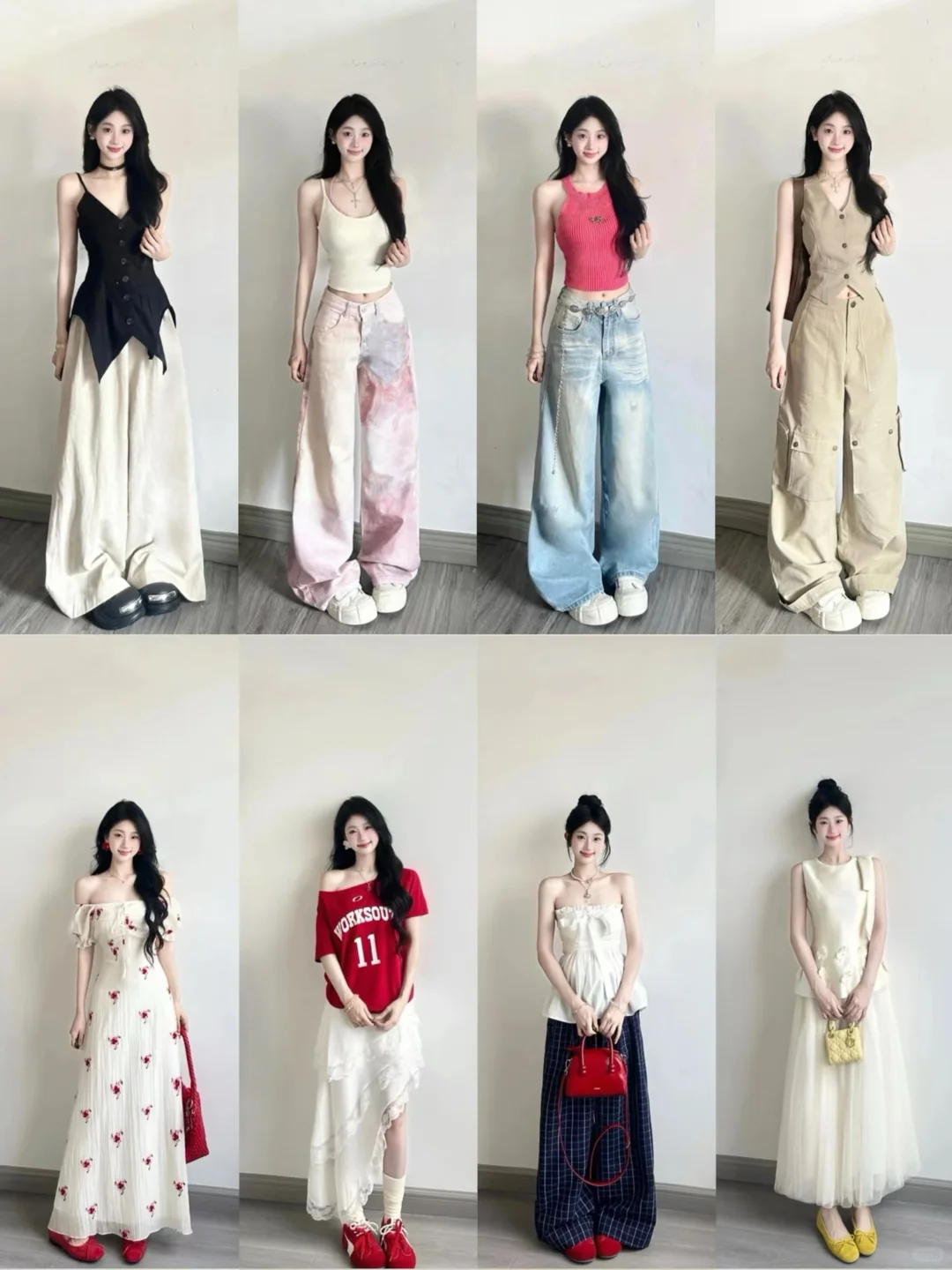 4️⃣0️⃣套穿搭分享给👭们，一起期待夏天吧～❤️