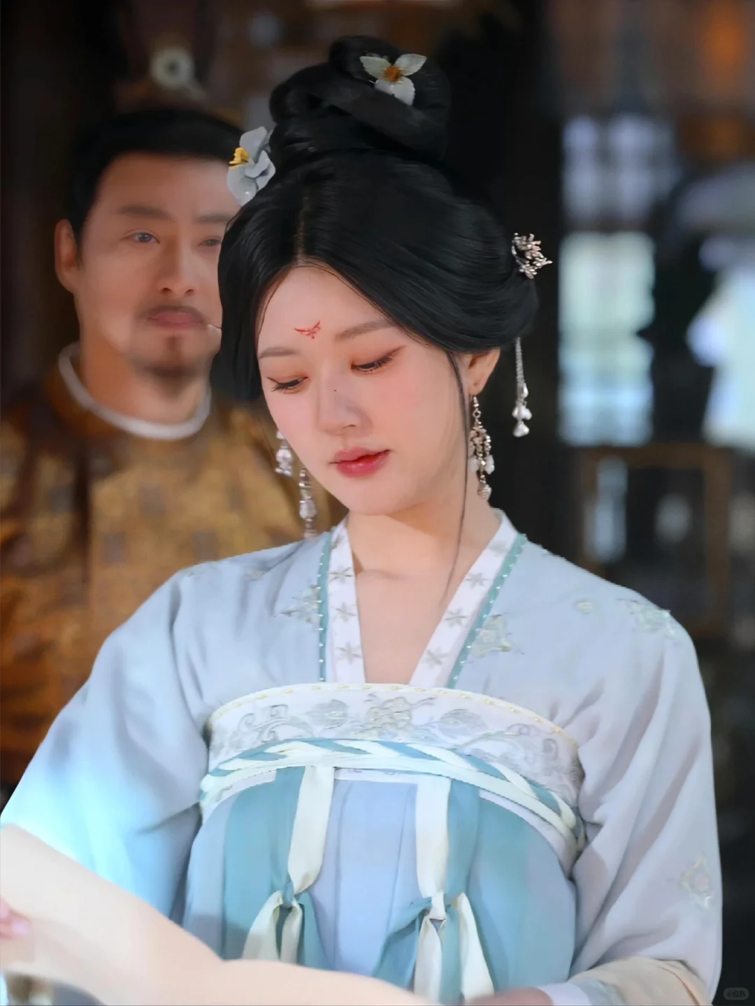 女明星蓝色古装