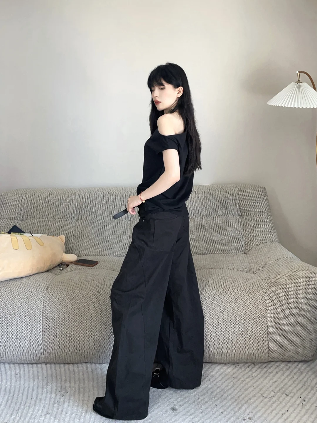 美女穿搭👩🏻‍🦰◼️◽️一身黑就是百穿不厌