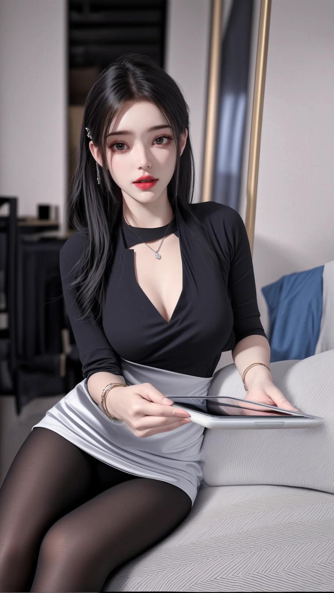 李慕婉黑丝大长腿！！！