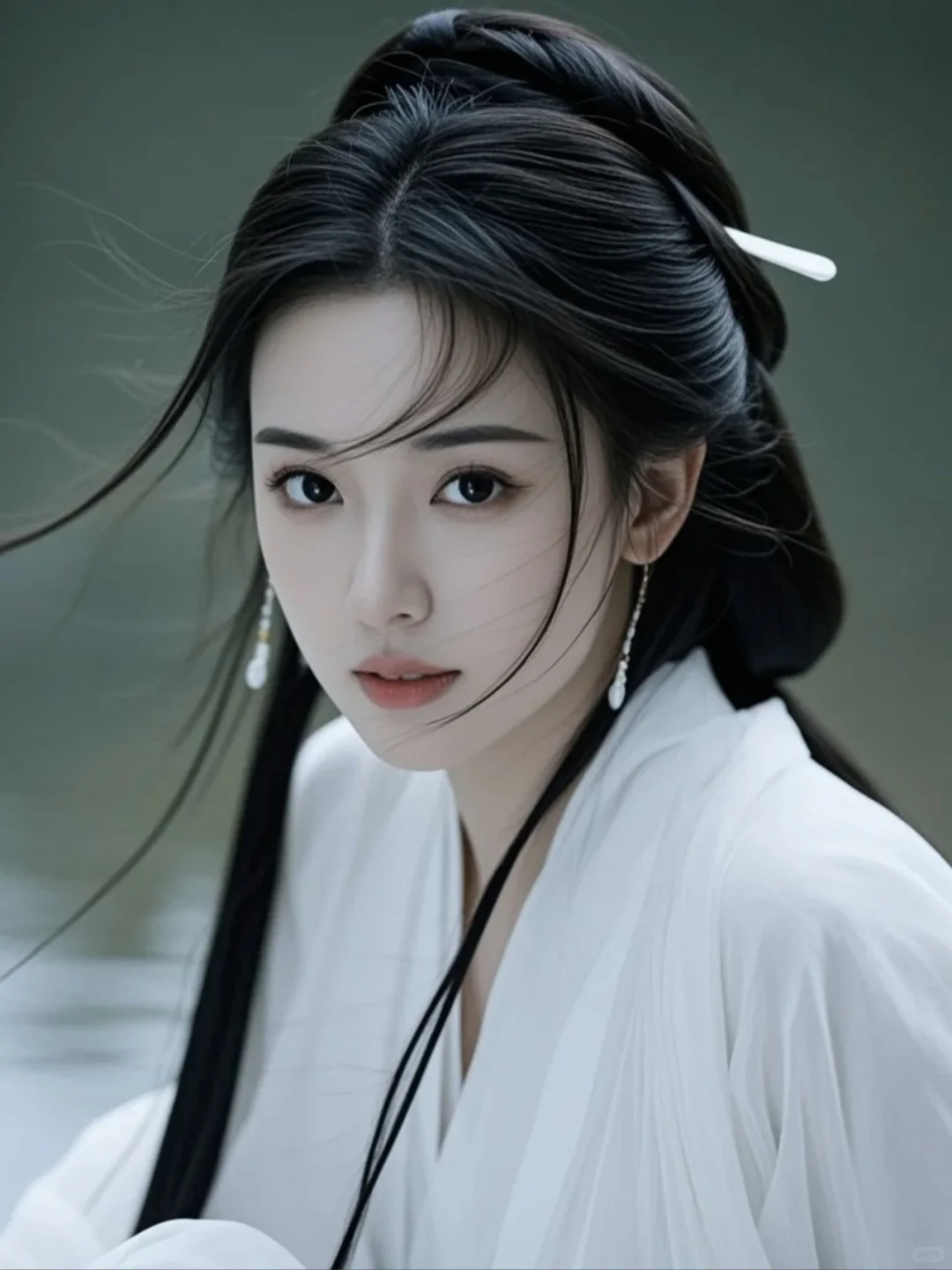 那一抹仙气，自花间而来。AI生成