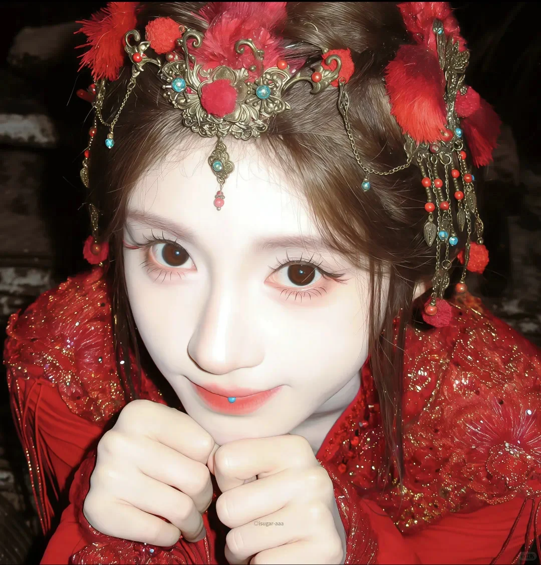 #鞠婧祎眼前一亮的古风妆造🌸