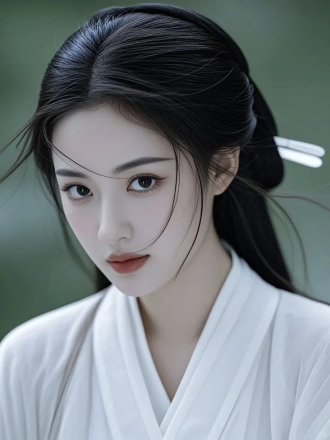 那一抹仙气，自花间而来。AI生成