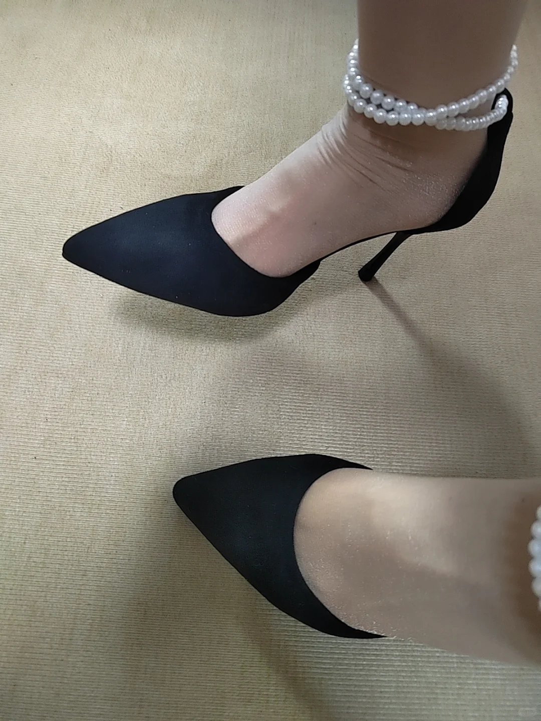 御姐风！穿搭黑丝高跟鞋👠