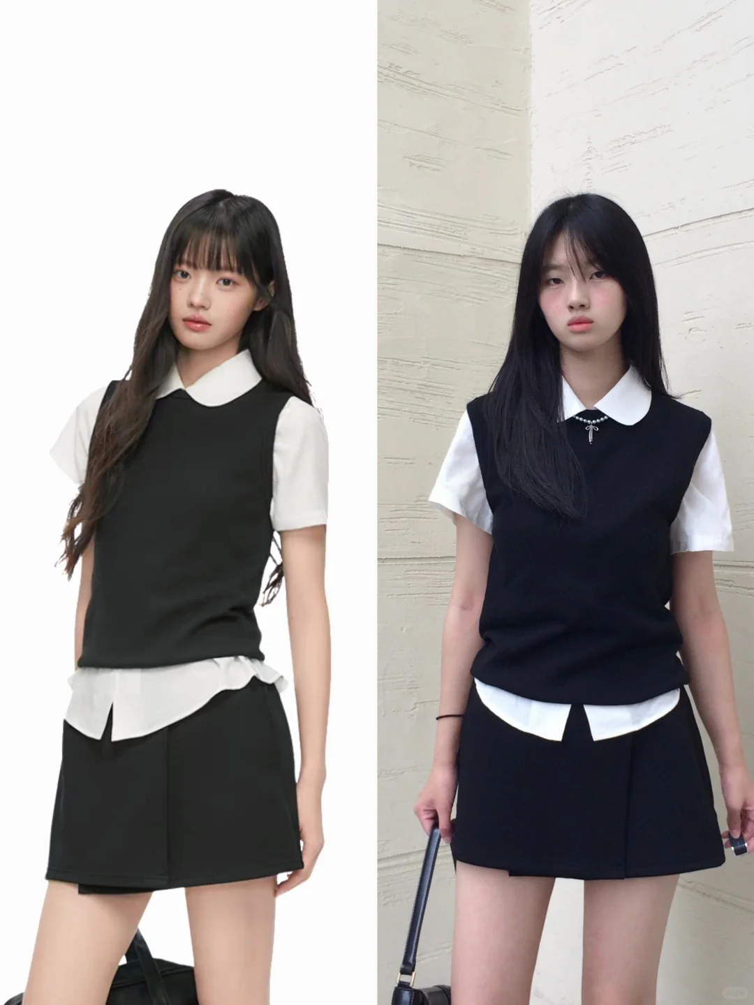 女大跟着模特学穿搭，面料版型说明白