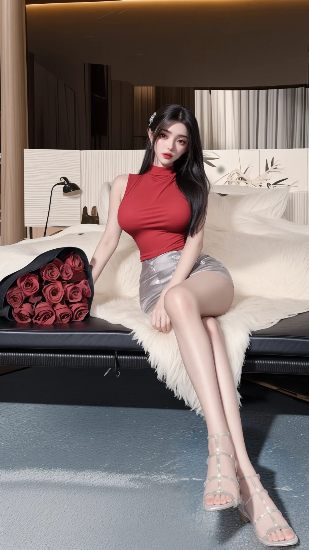 李慕婉黑丝大长腿！！！