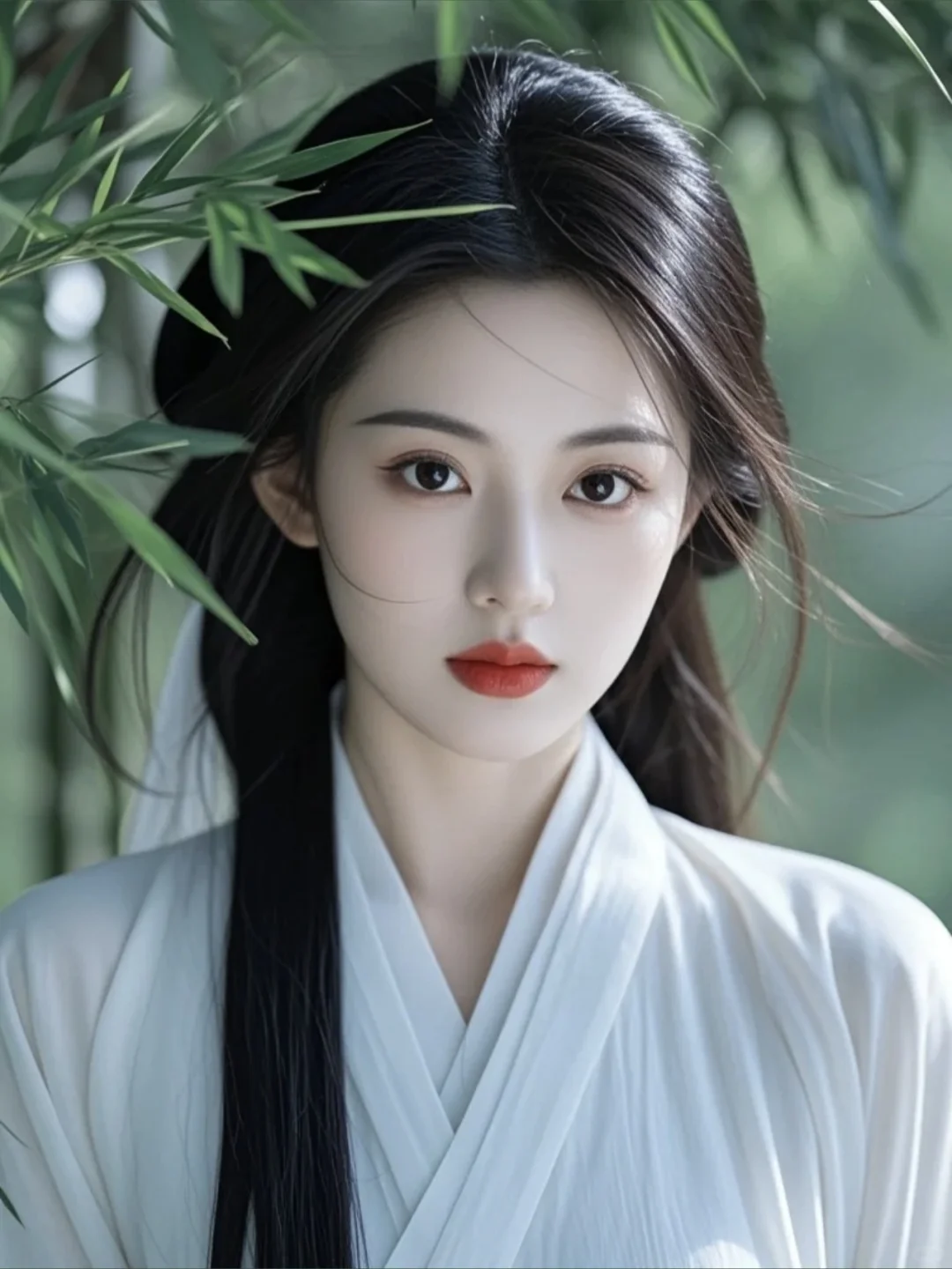 那一抹仙气，自花间而来。AI生成