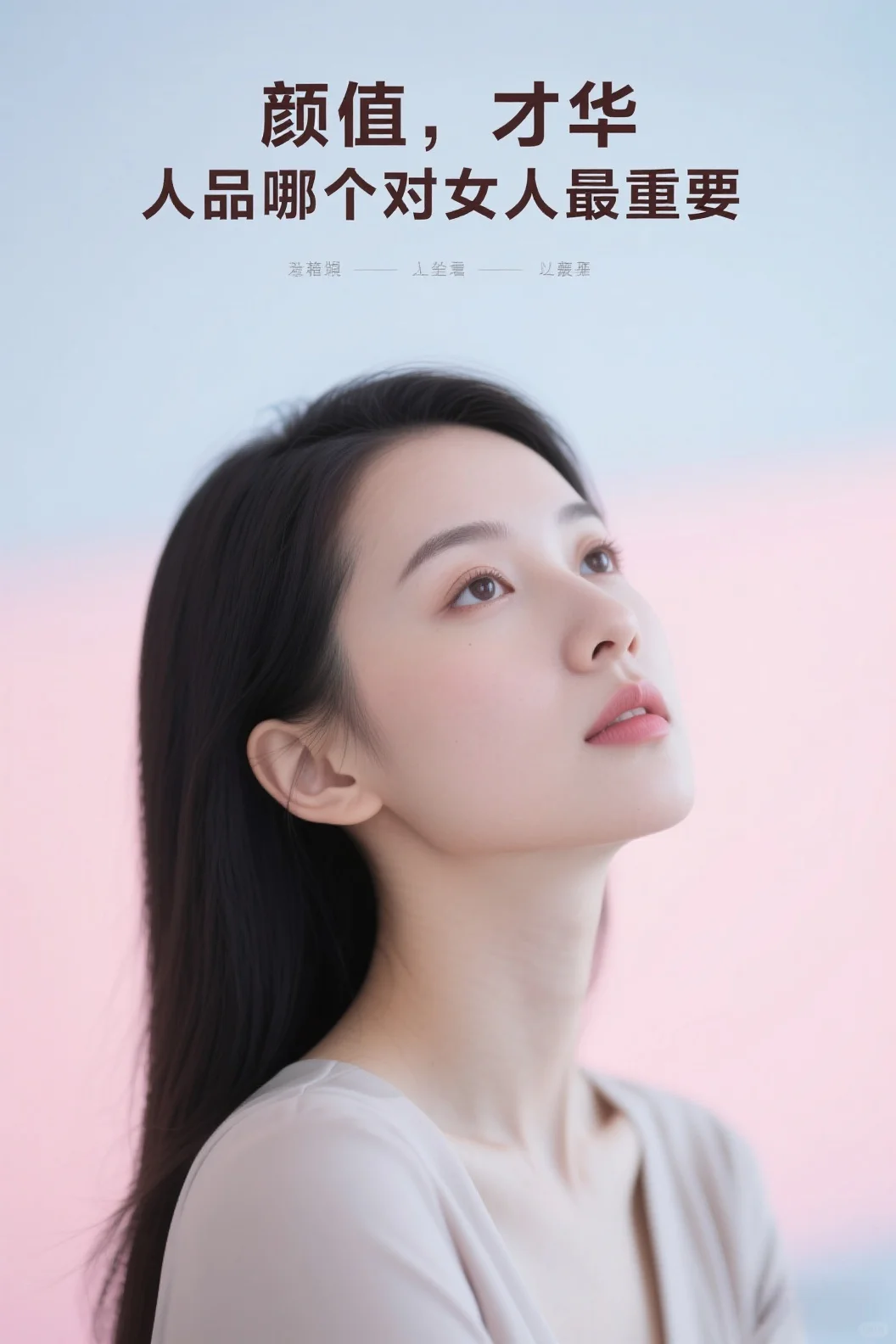 颜值、才华与人品，哪一个对女人最重要？