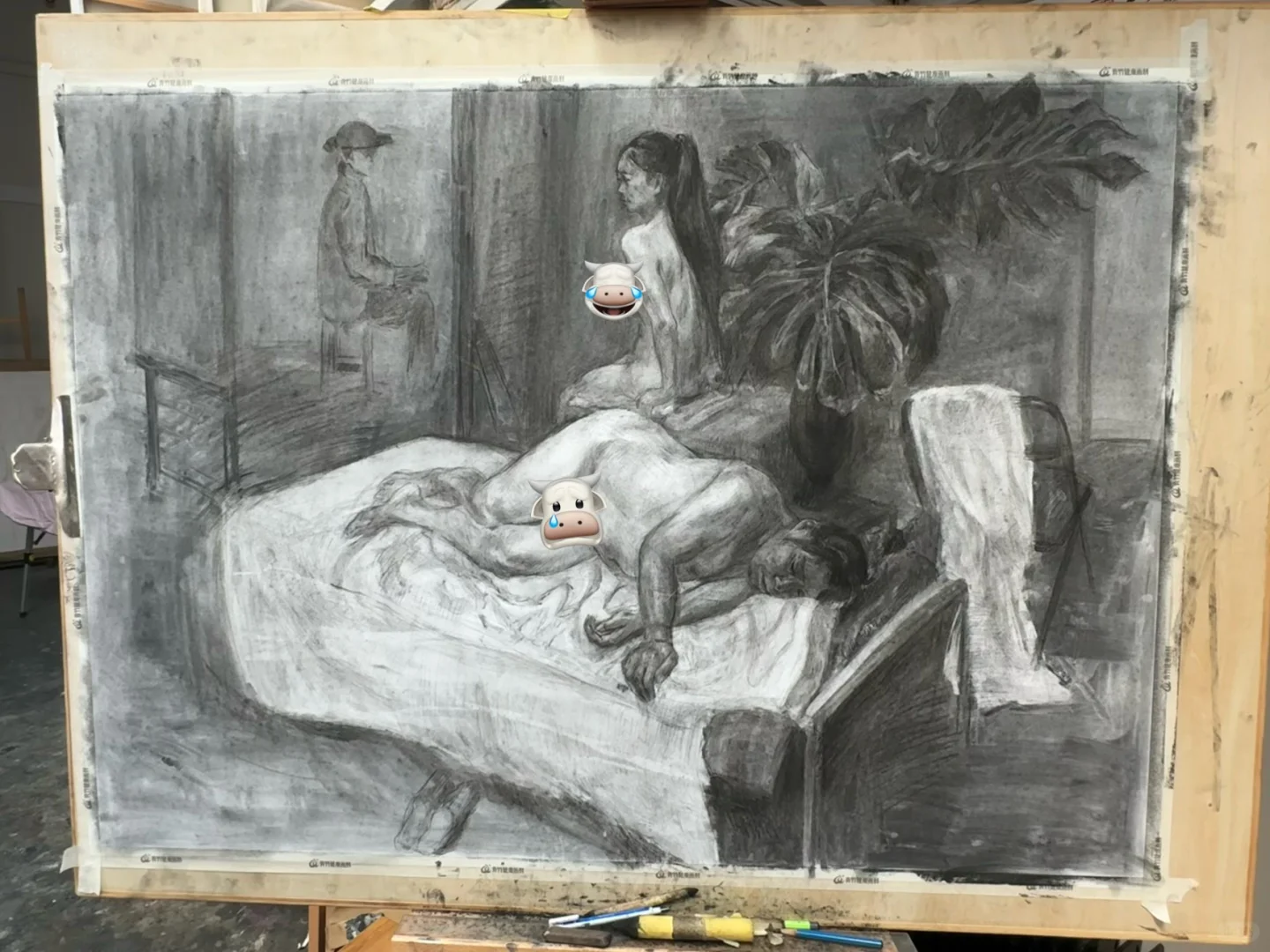 一张短期素描女人体组