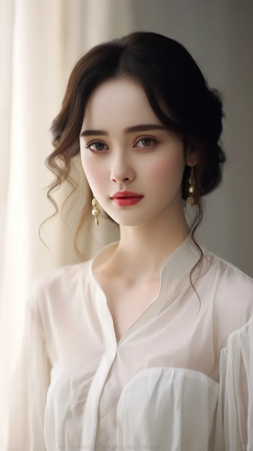 AI现代美女高清壁纸