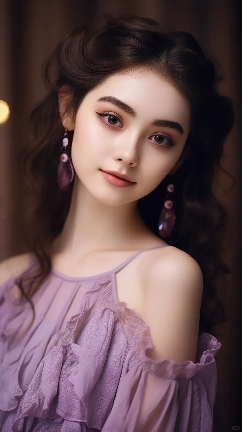AI现代美女高清壁纸
