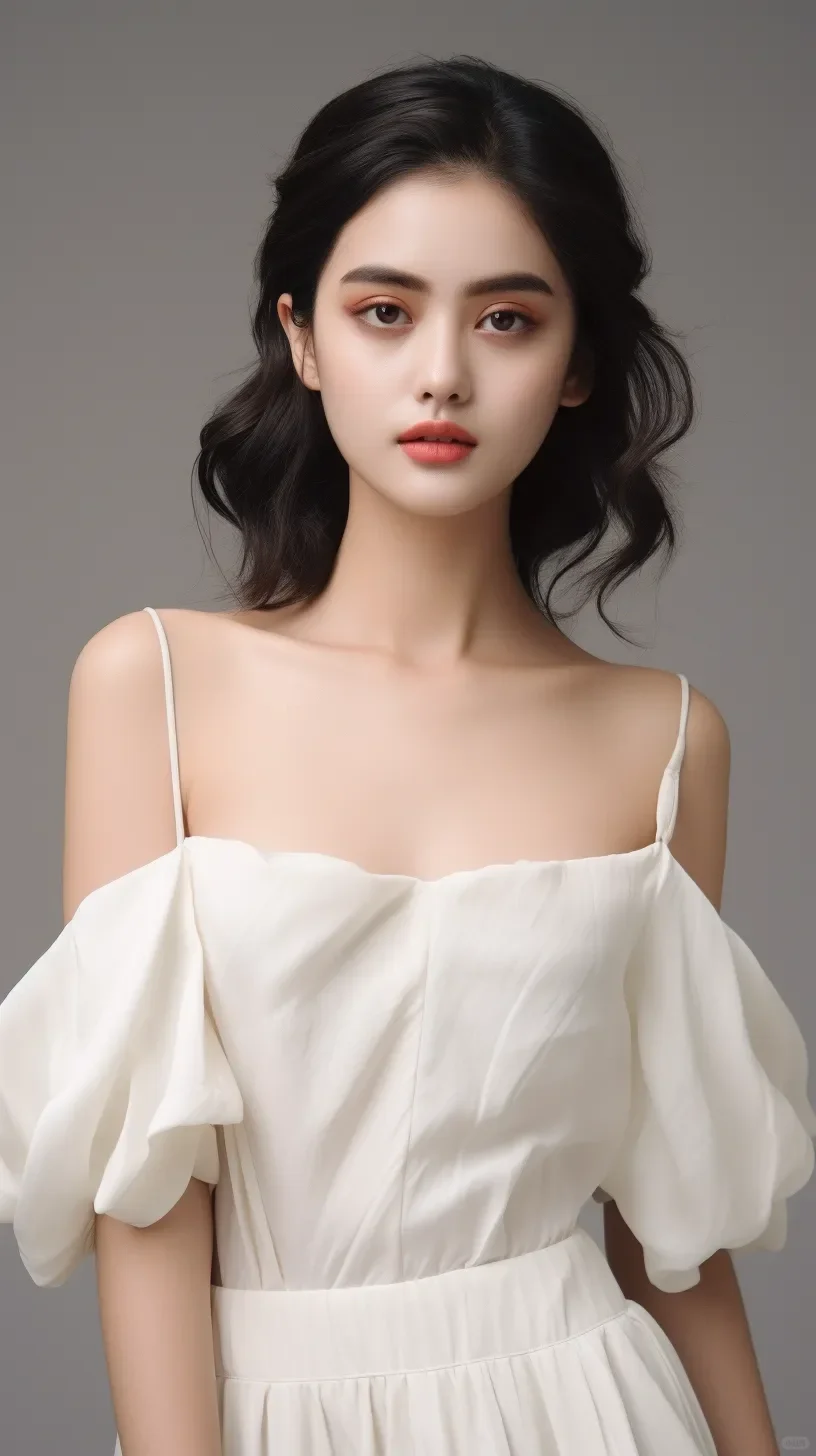 AI现代美女高清壁纸