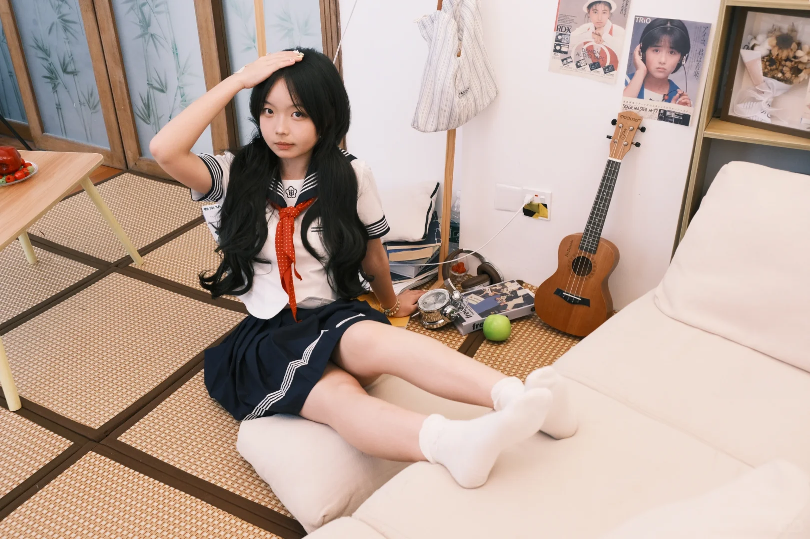 女高刚毕业就拍上了日系写真🫧