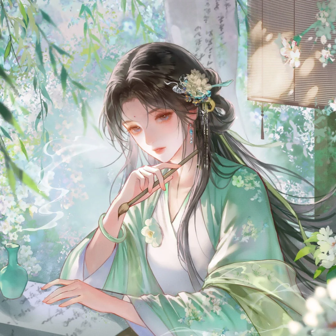 古风美人绘 误落繁花里