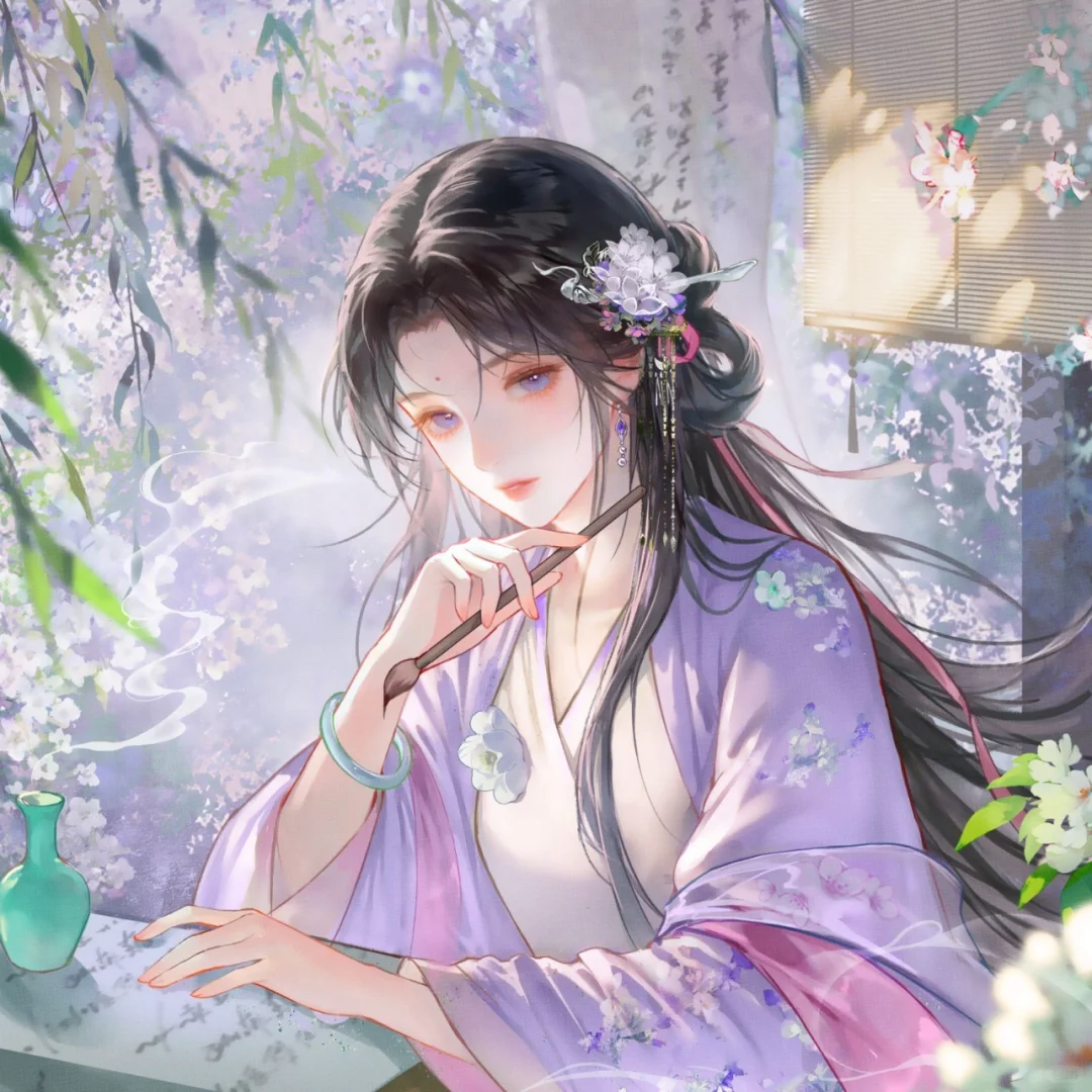 古风美人绘 误落繁花里