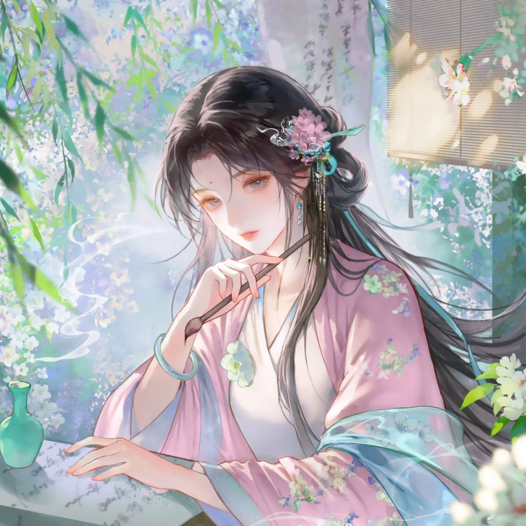 古风美人绘 误落繁花里