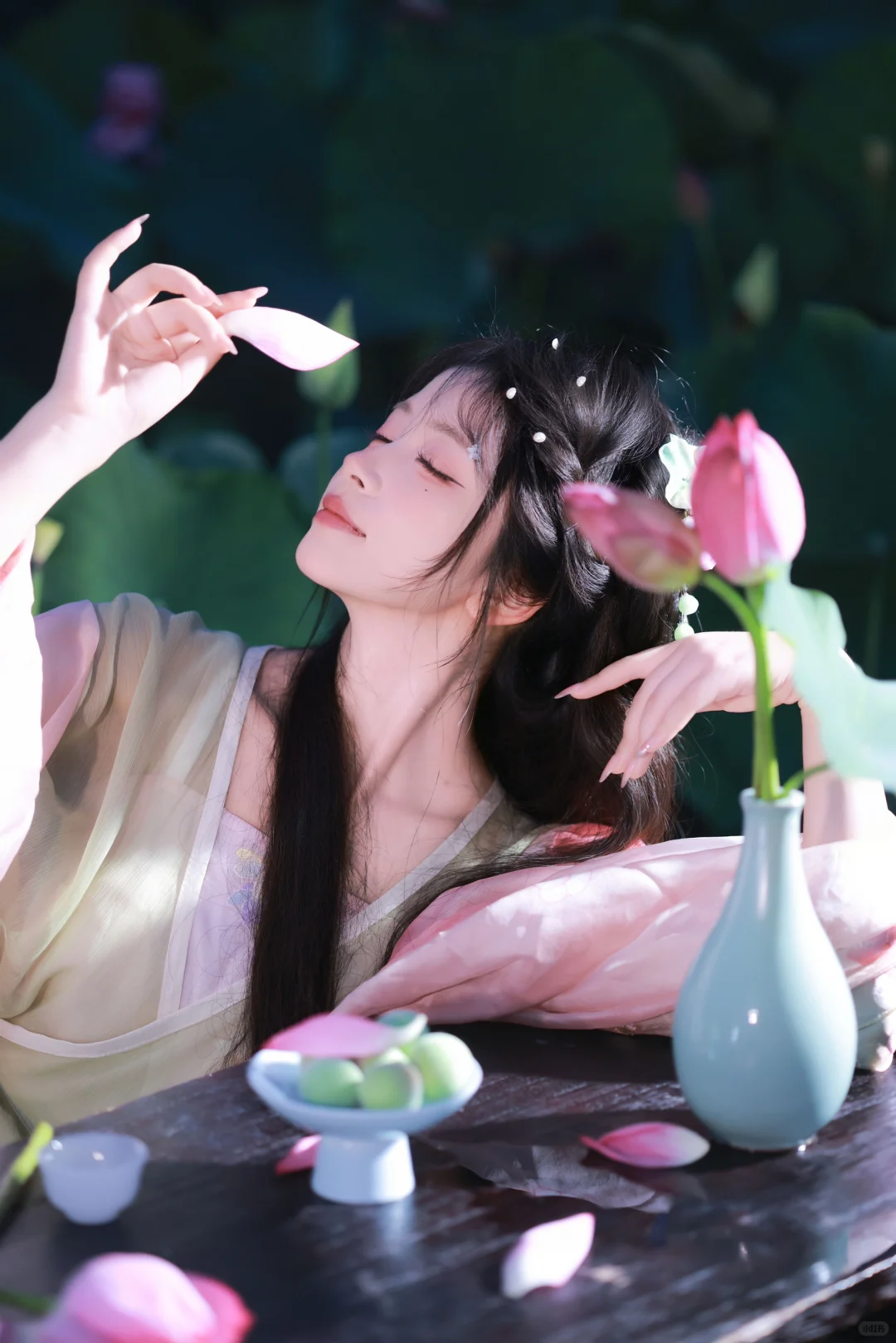 留的残荷听雨声