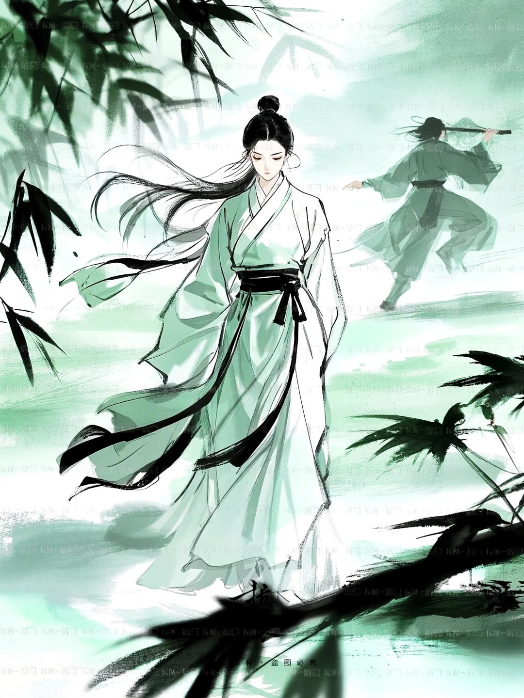 一袭白衣·一片江湖·飒